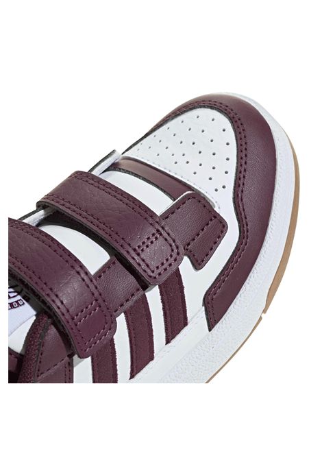 Adidas Rapid Court CF Shoes White Maroon Kids ADIDAS CORE | Sneakers | KI3904-